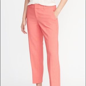 Salmon Pink Mid Rise Harper Trousers